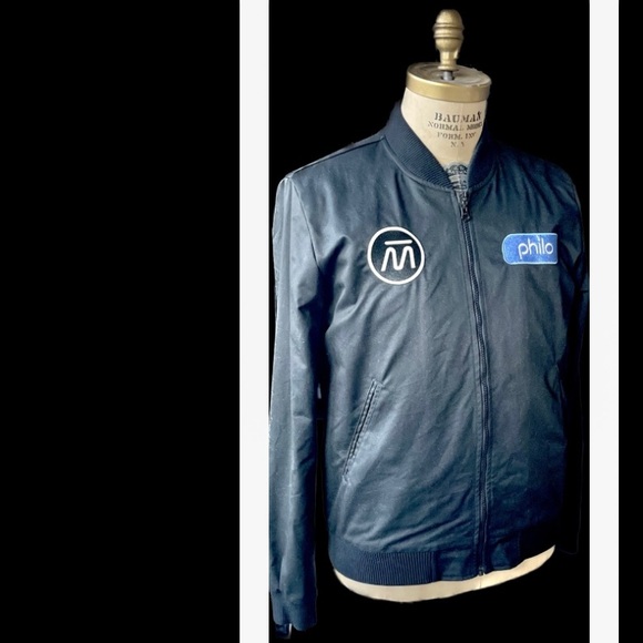 REFORM CLOTHING | L | Philo Menβs Zip Bomber Shell Aviator Jacket San Francisco - Picture 14 of 14